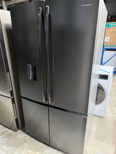 Factory second Westinghouse 541L French Door Fridge – Dark Stainless Steel (Model: WQE6060BB) - Second Hand Appliances Geebung